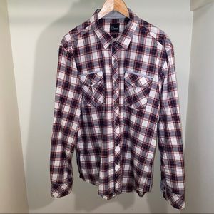 7 Diamonds Plaid Button down
